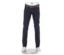 Jeans Pipe Regular Fit Baumwolle T400® dunkel