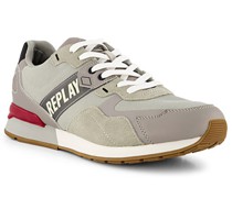 Schuhe Sneaker Veloursleder-Textil -grau