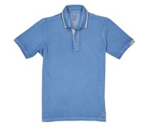 Polo-Shirt Baumwoll-Piqué denim