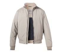 Jacke Blouson Mikrofaser wasserabweisend khaki