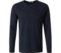 T-Shirt Longsleeve Baumwolle dunkel