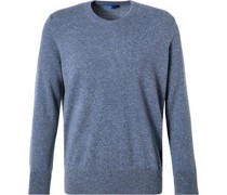 Pullover Reines Kaschmir denim meliert