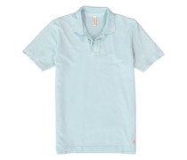 Polo-Shirt Baumwoll-Piqué pastelltürkis