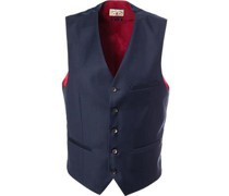 Anzugweste Slim Fit Schurwolle navy