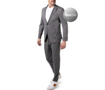 Anzug Slim Fit Jersey halbgefüttert  meliert