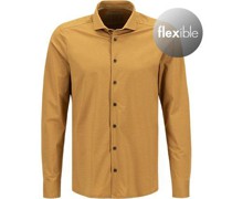 Hemd Jersey geruchshemmend dunkelgelb