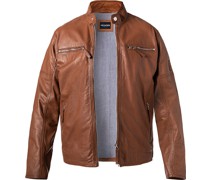 Lederjacke Leder cognac