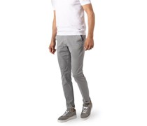 Hose Slim Fit Baumwolle hel