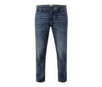 Jeans Tapered Fit Baumwoll-Stretch dunkel