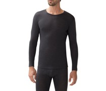 Unterwäsche Longsleeve Wolle-Seide anthrazit