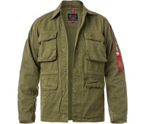 Fieldjacket Baumwolle ungefüttert oliv