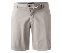 Hose Shorts Regular Fit Baumwolle stein