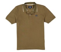 Polo-Shirt Regular Fit Baumwoll-Piqué khaki