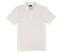 Polo-Shirt Baumwoll-Strick woll