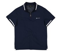 Polo-Shirt Zip-Polo Baumwoll-Jersey