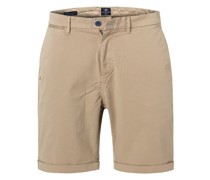 Hose Shorts Regular Fit Baumwolle sand