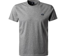 T-Shirt Regular Fit Baumwolle  meliert