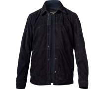 Overshirt Ziegenvelours dunkel