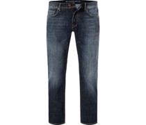 Jeans Regular Fit Baumwoll-Stretch marine