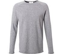 T-Shirt Longsleeve Baumwolle  meliert