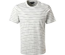 T-Shirt Tailored Fit Bio Baumwolle  gestreift
