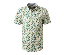 Kurzarmhemd Casual Fit Baumwolle  floral