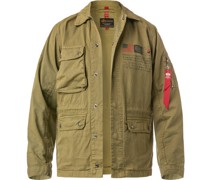 Fieldjacket Baumwolle ungefüttert oliv