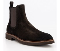 Schuhe Chelsea Boots Veloursleder coffee