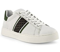 Schuhe Sneaker Leder -oliv