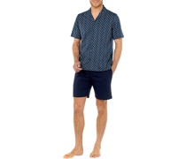 Schlafanzug Pyjama, Baumwoll-Jersey