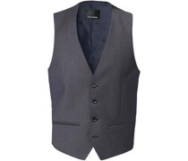 Anzugweste Slim Fit Schurwolle mittel meliert