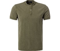 T-Shirt Baumwolle oliv meliert