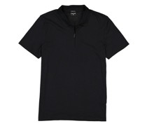 Polo-Shirt Zip-Polo Baumwoll-Jersey