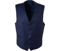 Anzugweste Modern Fit Schurwolle dunkel