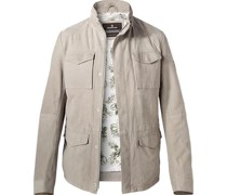 Lederjacke MS Aurelio Ziegenvelours stein