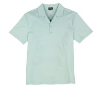 Polo-Shirt Baumwoll-Jersey pastelltürkis