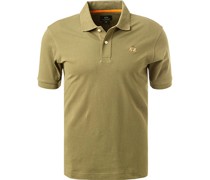 Polo-Shirt Slim Fit Baumwoll-Piqué khaki