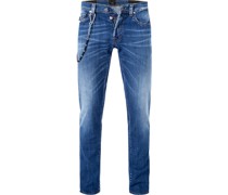 Jeans 1980 Slim Fit Baumwoll-Stretch sky used