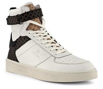 Schuhe Sneaker Leder weiß-braun