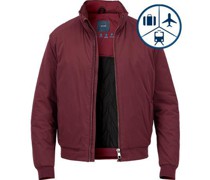 Jacke Blouson Mikrofaser wasserabweisend dunkel