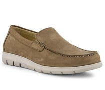 Schuhe Mokassins Nubukleder