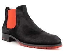 Schuhe Chelsea Boots Veloursleder nero