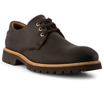 Schnürschuhe Leder wasserfest dunkel