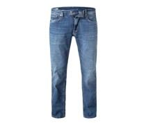 Jeans Straight Fit Baumwoll-Stretch