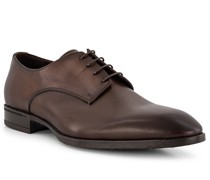 Schuhe Derby Leder marrone