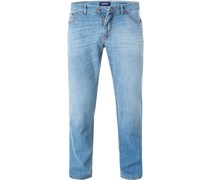 Jeans Regular Fit Baumwoll-Stretch hellbau