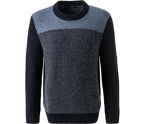 Pullover Wolle marine meliert