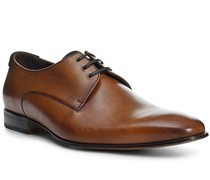 Schuhe Derby Kalbleder cognac