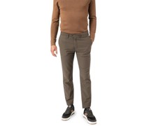 Hose Chino Shaped Fit Baumwolle oliv