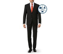 Reise-Anzug Regular Fit Schurwoll-Stretch